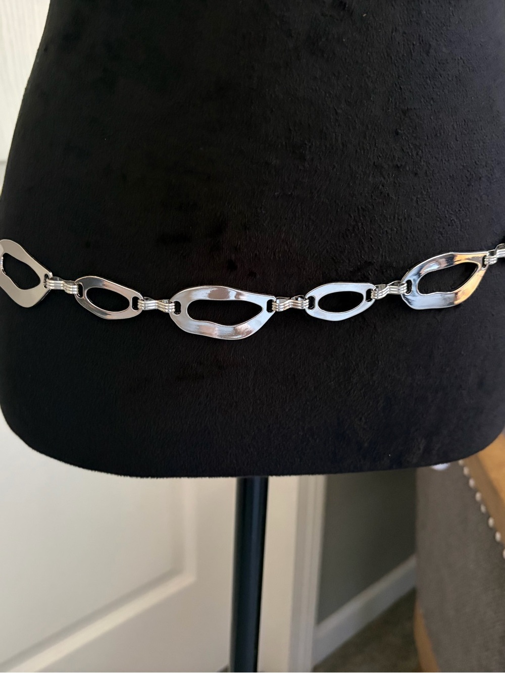 Silver Link Statement Waist Chain Belt - Women Accessories